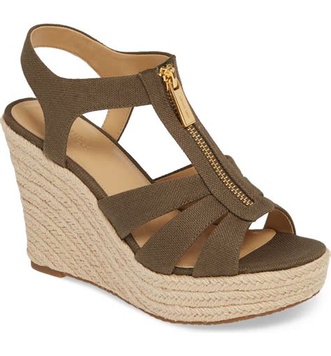 berkley platform wedge michael michael kors|michael kors berkley flat sandals.